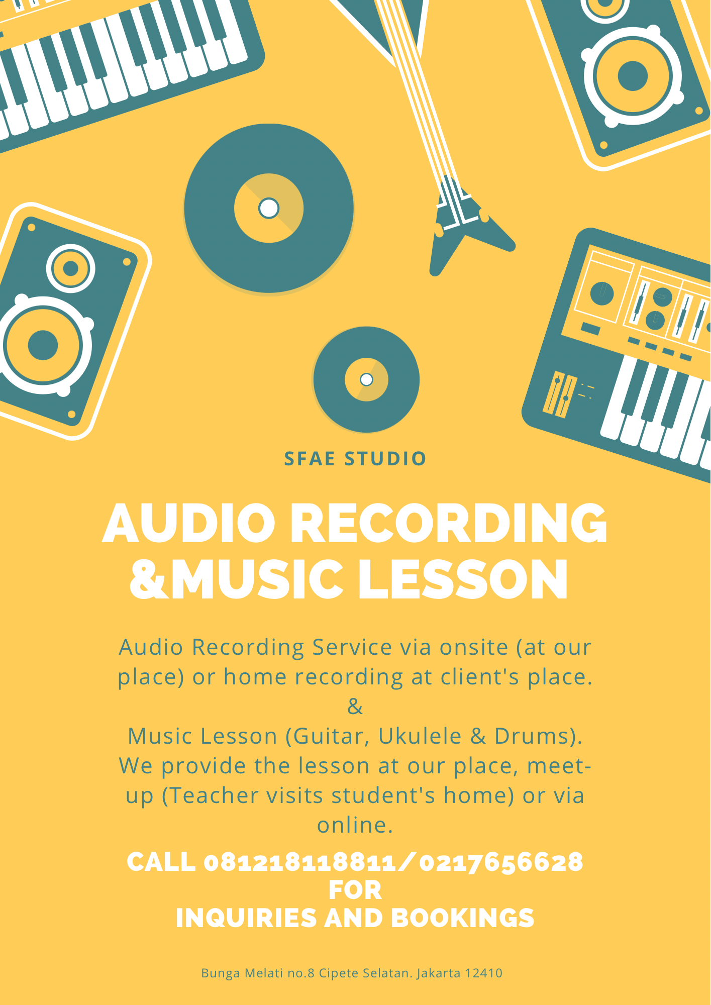 Details on our aduio and music lesson service