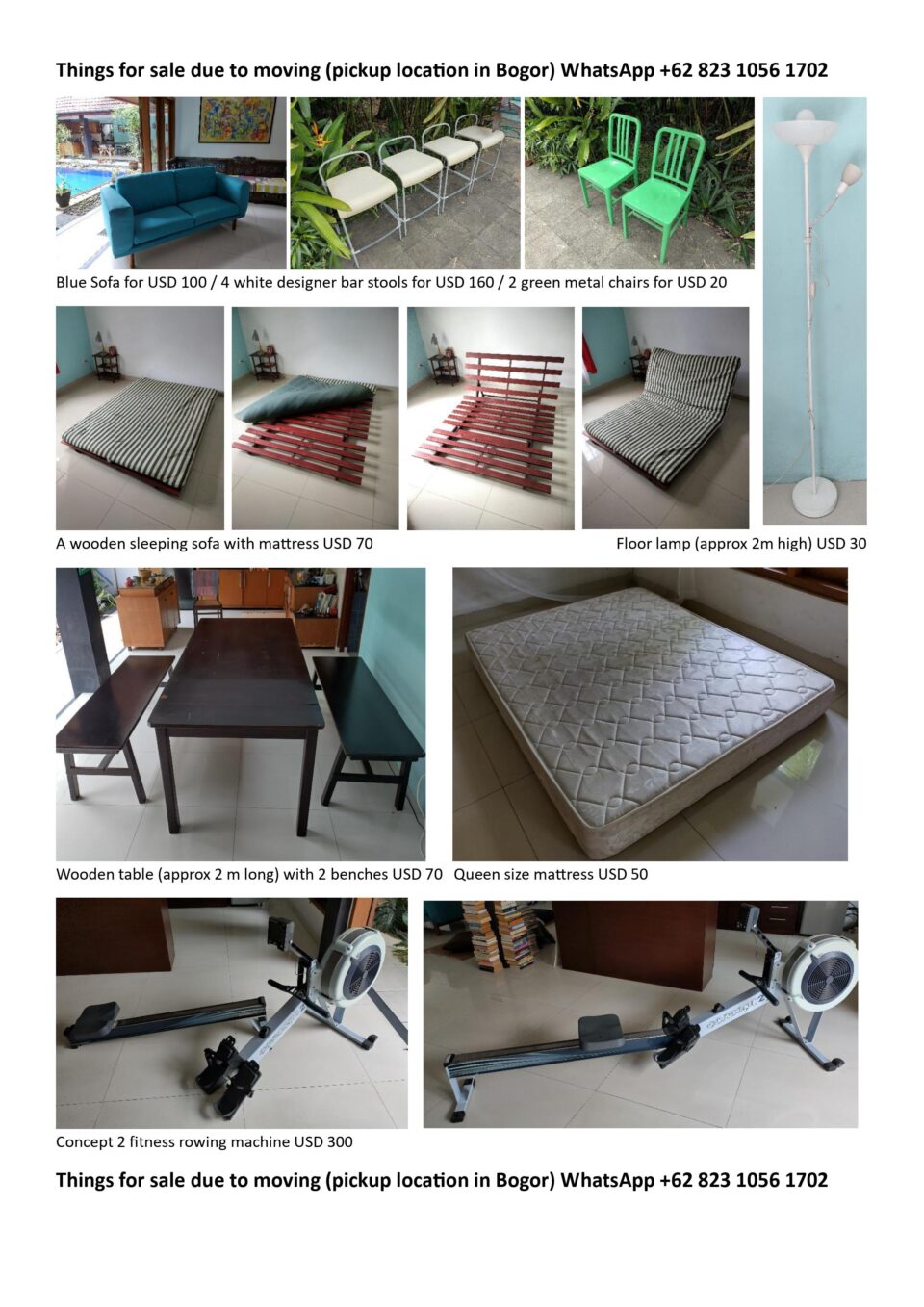 household furnishing and appliances for sale